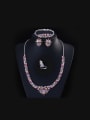 thumb colorful Zircon Two Pieces Jewelry Set 0
