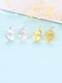 thumb 925 Sterling Silver With Gold Plated Cute Scarecrow  Stud Earrings 3