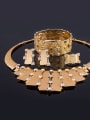 thumb Alloy Imitation-gold Plated Vintage style Rhinestones Rectangle-shaped Four Pieces Jewelry Set 1