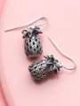 thumb Vintage Pineapple Shaped S999 Silver Drop Earrings 1