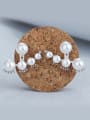 thumb Personalized White Imitation Pearls Stud Earrings 2