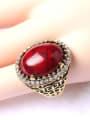thumb Personalized Oval Turquoise stone Gold Plated Alloy Ring 1