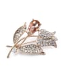 thumb Flower-shaped Crystal Brooch 4