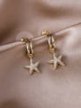 thumb Alloy With Gold Plated Delicate Star Drop Earrings 2