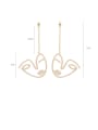 thumb Alloy With Imitation Gold Plated Hip Hop Hollow  Irregular Drop Earrings 3