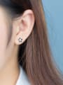 thumb S925 Silver  Sweet Flower Stud cuff earring 2