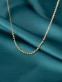 thumb 925 Sterling Silver With Gold Plated Simplistic Round Necklaces 2