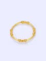 thumb Copper Alloy 24K Gold Plated Classical Beads Bangle 0