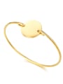 thumb Stainless Steel With IP Gold Plated Fashion Round Bangles 1