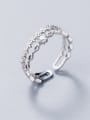 thumb 925 Sterling Silver With Platinum Plated Delicate Lace Rings 3