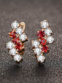 thumb Fashion Shining AAA Zircons Rose Gold Plated Women Clip Earrings 2