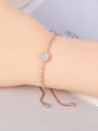 thumb Copper With Cubic Zirconia Simplistic Round Adjustable Bracelets 2