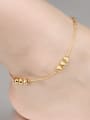 thumb Simple Tiny Beads Gold Plated Anklet 1