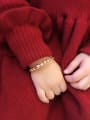 thumb Copper With 18k Gold Plated Delicate small bell Bangles 1