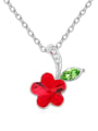 thumb Fashion Flowery austrian Crystals Pendant Alloy Necklace 2