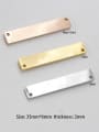 thumb Stainless Steel With Gold Plated Simplistic Square Charms 3