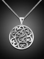 thumb Personality Platinum Plated Tree Vine Shaped Necklace 3
