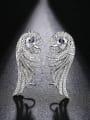 thumb Copper With 3A cubic zirconia Fashion owl Stud Earrings 2
