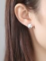 thumb Copper inlaid 3A zircon lovable expression Earrings 1