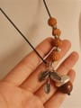 thumb Women Vintage Walnut Shaped Necklace 1