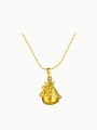 thumb Copper Alloy 24K Gold Plated Ethnic style Cockscomb Necklace 0