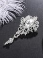 thumb Alloy With Platinum Plated Exaggerated Flower Brooches 1