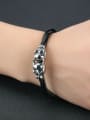 thumb Personalized Double Leopard Heads Artificial Leather Bracelet 2