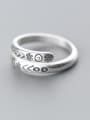 thumb Creative Open Design Note Shaped S999 Silver Ring 0