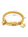 thumb 18K Gold Plated Little Bell Heart shaped Bangle 2