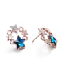 thumb Blue Five-pointed Star Shaped stud Earring 1