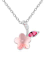 thumb Fashion Flowery austrian Crystals Pendant Alloy Necklace 1