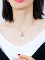 thumb Copper With Rose Gold Plated Cute Animal elephant Necklaces 2