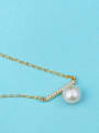 thumb Gold Plated Pearl Necklace 2