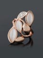 thumb Fashion Oval Opal stones Rhinestones Alloy Ring 0