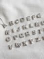 thumb Sterling Silver simple CHIC style 26 English letter pendants 2