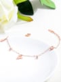 thumb Stainless Steel With Rose Gold Plated Personality Animal Anklets 3
