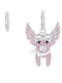 thumb Copper With Platinum Plated Personality Asymmetry Cattle Cluster Earrings 3