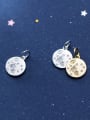thumb 925 Sterling Silver With  Cubic Zirconia  Simplistic Round Charms 4
