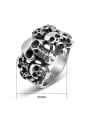 thumb Punk Exaggerated Skulls Statement Ring 2