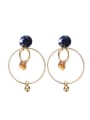 thumb Big Ring Shaped Crystal drop earring 0