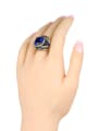 thumb Exaggerated Retro style Resin Stones Alloy Ring 1