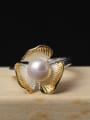 thumb Color Plated Freshwater Pearl Open Ring 1