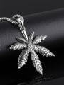 thumb Personalized Maple Leaf Titanium Necklace 2