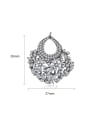 thumb European and American fashion fan AAA zircon party Earrings Gift 3