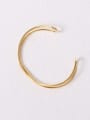 thumb Titanium With Gold Plated Simplistic  Hollow Geometric Free Size Bangles 2