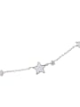 thumb 925 Sterling Silver With Silver Plated Simplistic Star Anklets 4