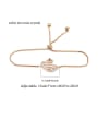 thumb Copper With  Cubic Zirconia Simplistic Swan Adjustable Bracelets 4