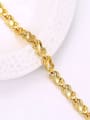thumb Copper Alloy 23K Gold Plated Classical Stamp Bracelet 1