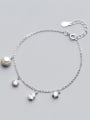 thumb Women Temperament S925 Silver Artificial Pearl Bracelet 0