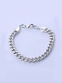 thumb Copper Alloy White Gold Plated Fashion Men Bracelet 0